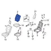 Seat Back Cushion Pad - Rear