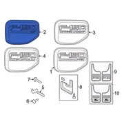 Fender Emblem Name Plate - Right, Center (BEV, XLT)