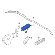 Instrument Panel Air Bag Module - Right, Center (Cypress)