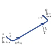 Suspension Stabilizer Bar - Rear 18 X 7.5 Alum Unique Pnt, 8 Cast Type 1