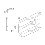 Door Interior Trim Panel - Left, Front