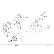 BRACKET,EXHAUST MUFFLER 1