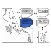 Drive Motor Battery Pack Charging Port Door Filler Ring <br>A which helps to enclose the