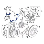 Brake Hydraulic Hose tube <br>A flexible Hose, typically used on moving parts of a vehicle, which