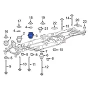 Body Mount Cushion Insulator - Upper