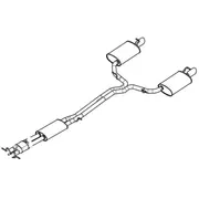 Exhaust Muffler Converter - 3.5L