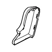 Seat Latch Cover - Left, Rear, Outer