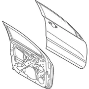 Door Shell - Left, Front