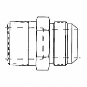 Fitting - One Tube, for S60 14L DDEC IV, 2002 Non-EGR