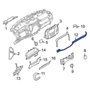 Instrument Panel Molding (XL, XLT)