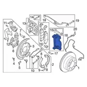 Disc Brake Caliper Bracket Spare Wheel Mounting - Rear
