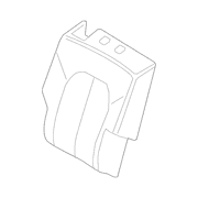 Seat Back Cushion Cover Perforated Sandstone - Left, Rear, Outer