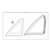 Quarter Glass Window - Right