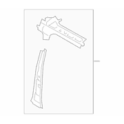Body B-Pillar Side Roof Rail - Left, Inner (Series 400V/410V/420V)