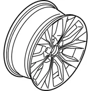 Wheel Rim 20 X 8.5 Cast Alum Painted C/C