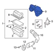 Engine Air Intake Resonator Hose - 3.3L