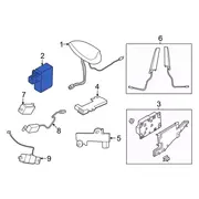 Radio Antenna Module Tooth - Left, Right, Front