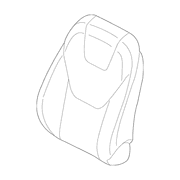 Seat Back Cushion Cover - Left, Front