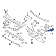 Cowl Reinforcement Dashboard Panel Brace - Left, Front