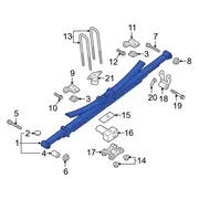 Chassis Cab Leaf Spring <br>A complete containing the master and graduated Springs - Left