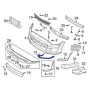 Bumper Cover Spacer Panel - Left, Front