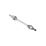Cv Axle Joint Half Shaft - Left, Rear 3.7L (Low)