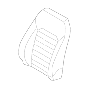 Seat Back Cushion Cover - Left, Front, Driver