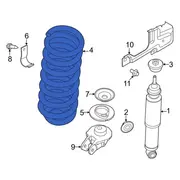 Coil Spring - Left, Right, Front