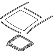 Sunroof Glass - Front (Mid, SEL)
