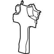 C Pillar molding Body Trim Panel - Bus (M2), Left (Crew Van)