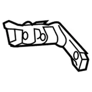 Bumper Bracket Guide Marker - Right, Rear
