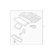 Onyx Seat Frame <br>Seat Base Cushion - Front, Driver