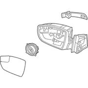 Door Mirror Rear View Head - Right, Outer