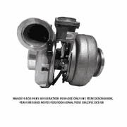 Turbocharger for Series 60, EPA04, 12L, VNT, GT4502V, High Mount