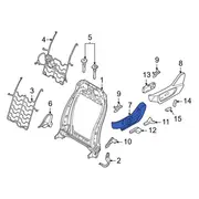 Seat Back Recliner Adjustment Mechanism Cover Shield - Front