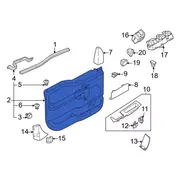 Door Interior Trim Panel - Right, Rear