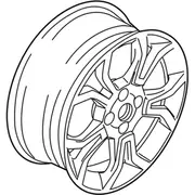 Wheel Rim 7J X 17 Style 8