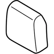 Seat Headrest Cover - Right, Rear
