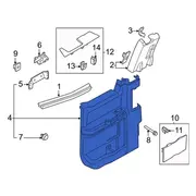 Door Interior Trim Panel - Right, Rear
