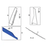 Exterior Door molding <br>Door Applique Body side strip Cladding Corner Insert MOULDING Outside