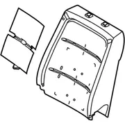 Seat Back Cushion Pad - Right, Front