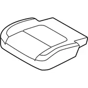Seat Cover Cushion - Left, Rear (DX)