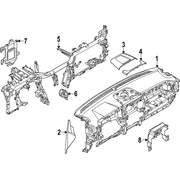 Panel Trim <br>Instrument Instrument Cover Molding Top