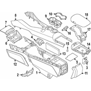 Console Tray Package - Center