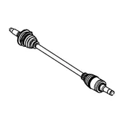 Cv Axle Joint Half Shaft - Left, Rear