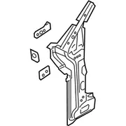 Body A-Pillar Reinforcement Door Hinge - Right, Inner