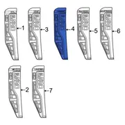 Emblem NamePlate <br>Fender Fender Name Plate OrNament NAMEPLATES - Right, Front