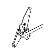 Folding Seat Latch Back - Left, Rear