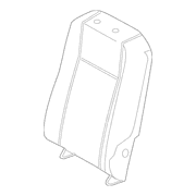 Seat Back Cushion Cover - Right, Rear