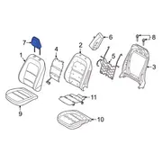 Cover And Pad Headrest - Left, Right, Front
